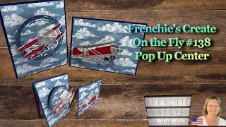 Create On The Fly With Frenchie #1378 Take To The Sky Pop-Up Card