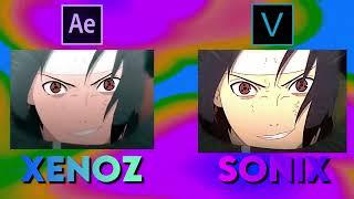 My Sony Vegas vs After Effects - Naruto "Sasuke vs Itachi" - Beggin | Xenoz Remake