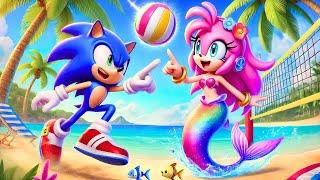 SONIC Falls In Love With AMY Mermaid? What Happened? | Funny Story | Sonic The Hedgehog 3 Animation