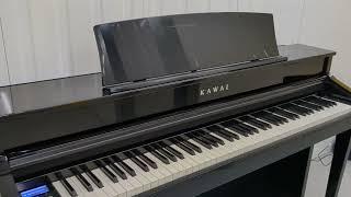 Kawai CS8 digital hybrid piano in glossy black finish stock number 23015