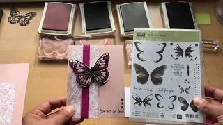 3 step stamping using watercolor wings video #11