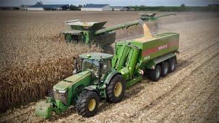 XXL MOISSON de MAÏS dans les LANDES | 28 RANGS | 2x S780i | NEW JOHN DEERE 9RX640