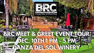 BRC WINE & DINE MEET & GREET OFFICIAL EVENT VIDEO TOUR!! SUNDAY DEC 10TH 1-5 PM