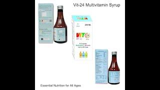 "VIT-24 Multivitamin Syrup - 21 Nutrients for Holistic Health,