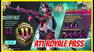  A11 ROYAL PASS REWARDS UNLOCKED : 1 TO 100 REWARDS AND 3.6 UPDATE RELEASE DATE / A11 RP IS HERE