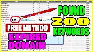 Free Method - Expired Domains with Keywords (Complete Guide)