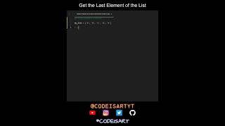 Get the Last Element of the List in Python | Python Examples | Python Coding Tutorial | Interview