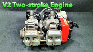 Build A 2 Cylinder In-line Two-stroke Engine