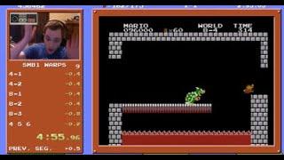 Super Mario Bros. Speedrun in 4:55.913 (Former World Record)