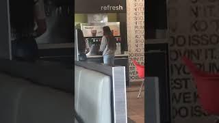 Girl at Lecanto McDonald’s flashing butt like trying to get old man attention and make girl jealous.