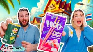 British People Try Thai Candy For The First Time 