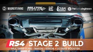 AUDI RS4 B9 - Full Circle Part 3 - STAGE 2 MRC ECU & TCU TUNE + OCTANE BOOSTER MULTIMAP Full build.