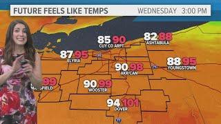 Cleveland area weather forecast: More heat and storm potential Wednesday