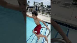 Different People at the Pool: