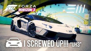 Forza Horizon 3: "I SCREWED UP MY BUILD!" LB Lamborghini Aventador DRIFT & TOP SPEED "UH3"