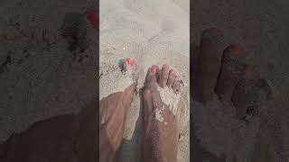 Enjoying My Feet In the Sand at Bradley Beach        ️ #beach #short