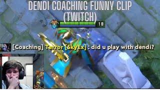 Dendi Coaching Tinker - Who's Dendi ? Twitch Funny Clip