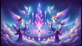 Méditation active avec la Flamme Violette de l'Archange Zadkiel et de Maître Saint Germain