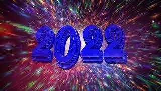 2022 исчезает Figure 2022 год.Number.Graduation 2022. футаж Happy New year 2022.Year of the bull