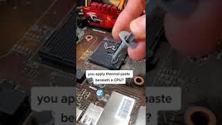 putting thermal paste UNDER a cpu #shorts