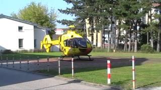 Rettungshubschrauber Christoph 48 (D-HSWG) startet zu einer Notverlegung