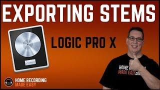 Logic Pro X - Exporting Stems & Sending Session via Dropbox