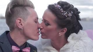 ЛГБТ - свадьба. LGBT wedding. Свадьба дух девушек  Петербурге