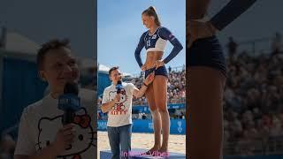  "비치발리볼이 아니라, 비치 자이언트쇼?"#sport #short #tallwoman #tallgirlfriend #댄스 #배구