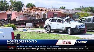 Homes destroyed by tornadoes in Port Salerno