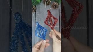 New Year's Christmas toy made of chenille wire ️ New Year's craft made of chenille wire