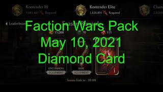 Faction Wars Pack May 10, 2021 (Diamond Card) - Mortal Kombat Mobile