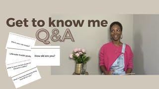 Get To Know Me | Q&A edition | Jada Rose