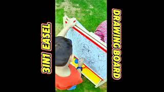 3 in 1 Wooden Easel for Kids | Drawing & Learning Board by Odeez Toy Store