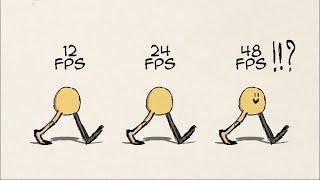 12FPS VS 24FPS VS 48FPS Walk cycle /Blender Grease pencil/ 2D animation