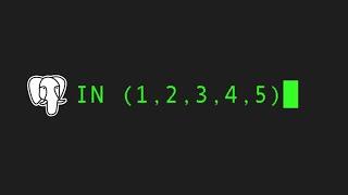 SQL IN clauses are miles faster in Postgres 17