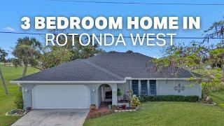 BEAUTIFUL 3 Bedroom, 2 Bathroom Home Located on a GOLF COURSE in Rotonda West, Florida! 