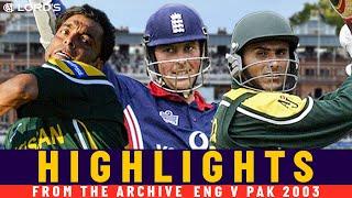 Razzaq Fireworks, Shoaib Rockets & Trescothick Brilliance! | Classic ODI | Eng v Pak 2003 | Lord's