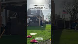 POV your dads reaction to hitting tanks at him and his house #baseball #tanks #catcher #drip