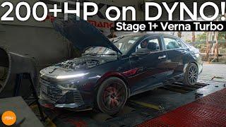 Stage 1+ Verna Turbo makes 198WHP on the Dyno! (Tuned Verna 1.5 Turbo MT Review) | Autoculture