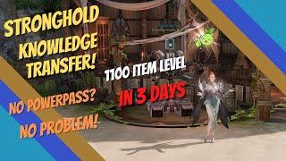 Level Up FAST 1100 Item Level In 3 Days | Stronghold Knowledge Transfer | Lost Ark