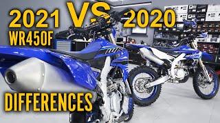 Yamaha WR450F 2021 vs 2020 Comparison