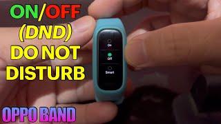 How to Turn ON or OFF (DND) Do Not Disturb on OPPO Band