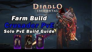 MOST POWERFUL Crusader Solo Farming Build | Diablo Immortal