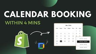 How To Add CALENDAR BOOKING On Shopify? (2025) | APPOINTMENT BOOKING App + Google Calendar