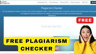 How To Check Plagiarism For Free ? Plagiarism Checker