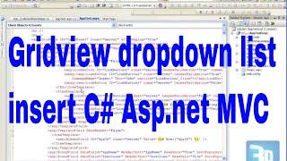 Gridview dropdown list insert C# Asp.net MVC