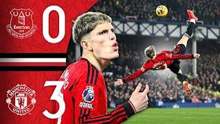 Garnacho UNBELIEVABLE Overhead Kick!  | Everton 0-3 Man Utd | Highlights