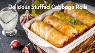 Easy Stuffed Cabbage Rolls Recipe with Beef and Rice That Are Insanely Delicious #stuffedcabbage