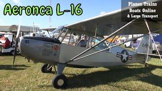 Aeronca L-16 A US Army C-FFND Replica Plane At The SOAR Sarnia Fly In 2024