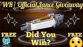 Lance Giveaway (Ended) 12000 Silver Crate Special Delivery Opening #warrobots